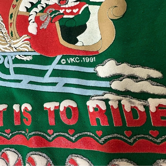 Vtg Nutcracker Kitschy Christmas Sweatshirt - Picture 4 of 8
